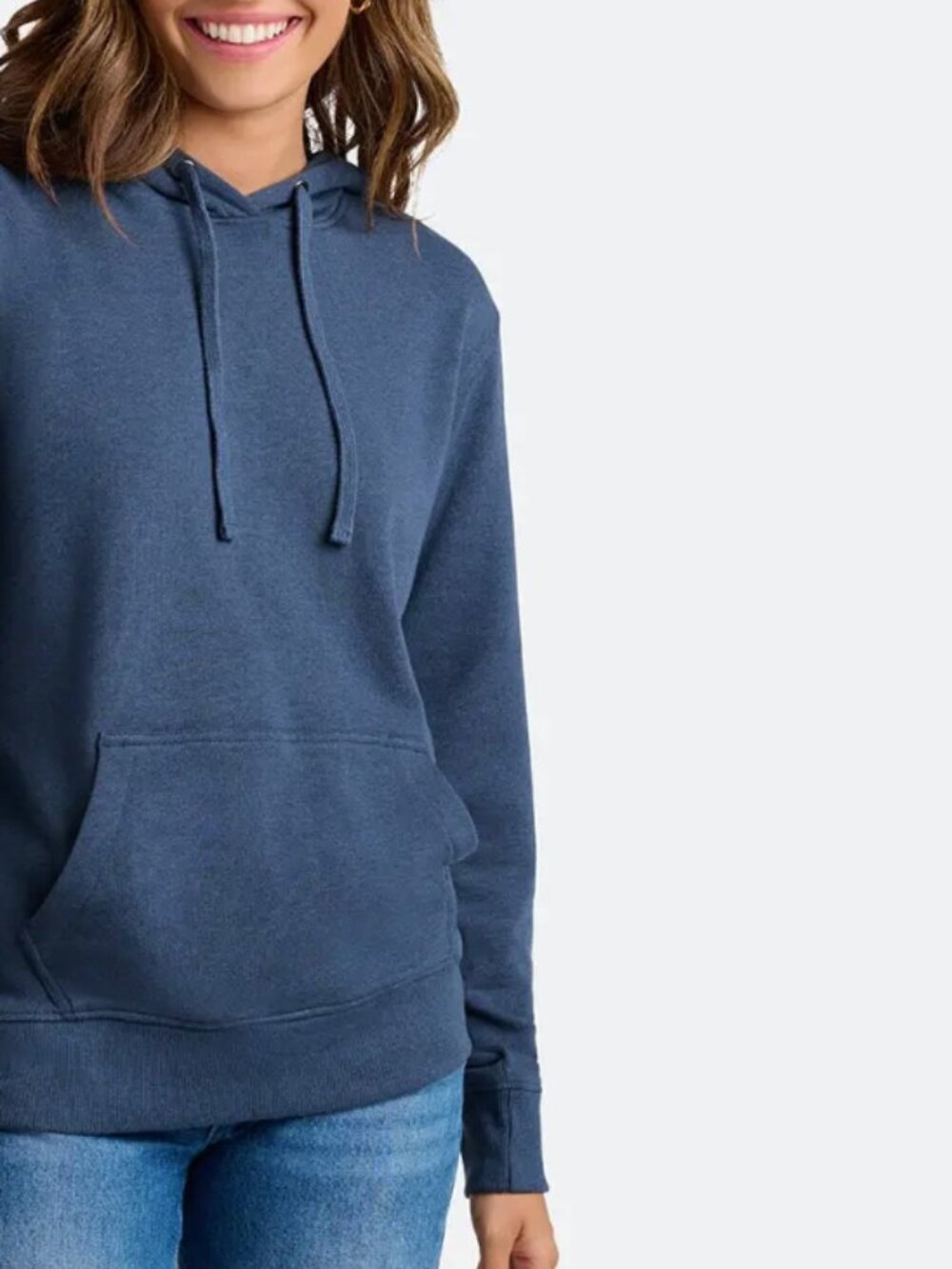 XS Like New MeUndies French Terry Pullover Hoodie Heather Navy